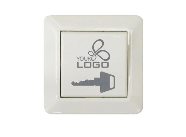 Lokk til dørbryter med egen logo - minimumsantall 10 stk